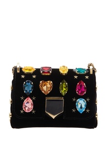 Сумка с разноцветными кристаллами Lockett Petite Jimmy Choo