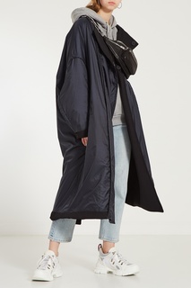 Черное пальто оверсайз Y-3