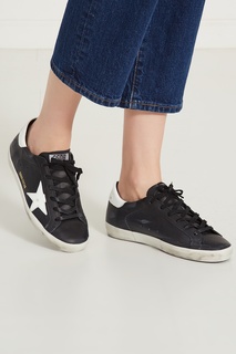 Черные кроссовки SuperStar Golden Goose Deluxe Brand