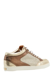Золотистые кроссовки Miami Jimmy Choo