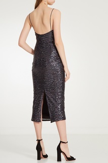 Черное платье миди с пайетками Fashion.Love.Story.