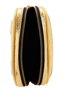 Золотистая кожаная сумка The Marc Jacobs