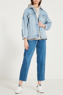 Белые с черным кроссовки SuperStar Golden Goose Deluxe Brand