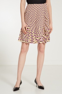 Крепдешиновая юбка с абстрактным мотивом Prada