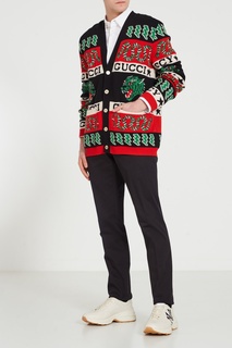Кардиган с контрастной отделкой Gucci Man