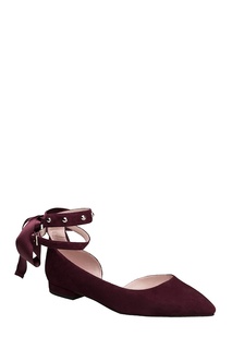 Бордовые туфли с ремешками Portal