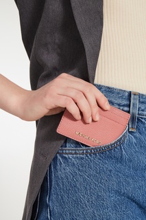 Розовая визитница Money Pieces Michael Michael Kors
