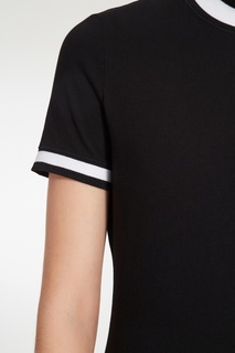 Черная футболка с контрастной отделкой Alexanderwang.T