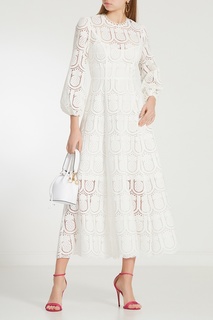 Ажурное белое платье Zimmermann