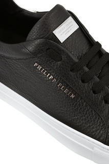 Черные кеды с белой подошвой Philipp Plein
