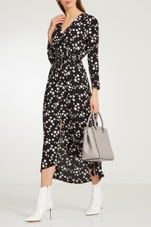 Кожаная серая сумка Benning Michael Michael Kors