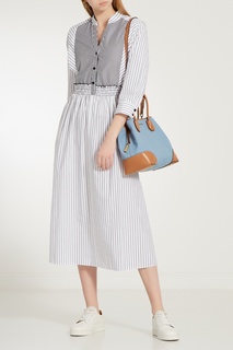 Комбинированная кожаная сумка Mercer Gallery Michael Michael Kors