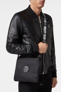 Черная сумка с нашивкой Philipp Plein