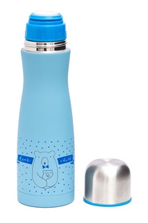 Голубой термос с медведями Suavinex