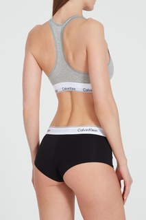 Черные трусы с контрастной резинкой Calvin Klein