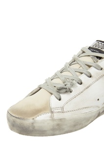 Кроссовки Superstar с розовыми звездами Golden Goose Deluxe Brand