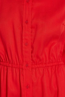 Красное платье-рубашка Calvin Klein