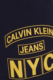 Синие шорты с логотипом Calvin Klein
