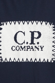 Синяя футболка с логотипом C.P. Company