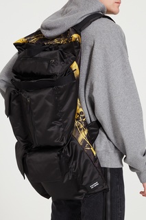 Желто-черный рюкзак Eastpak x Raf Simons Poster Satin Boy