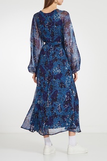 Синее платье с мелким цветочным принтом Essentiel Antwerp