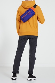 Фиолетовая поясная сумка с орнаментом The North Face