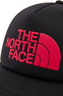 Черная бейсболка с красным логотипом The North Face