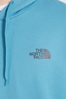 Голубое худи с логотипом The North Face