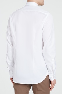 Белая хлопковая рубашка Van Laack