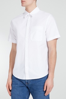Белая рубашка с короткими рукавами Calvin Klein