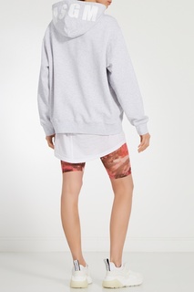 Худи с логотипом на капюшоне Msgm