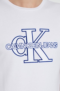 Белая футболка из хлопка Calvin Klein