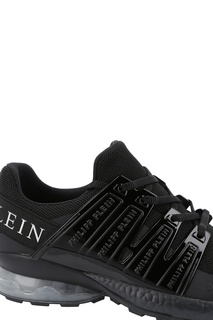 Черные кроссовки с логотипами Philipp Plein
