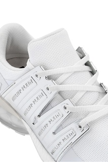 Белые кроссовки с логотипами Philipp Plein