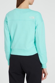 Короткий бирюзовый свитшот The North Face