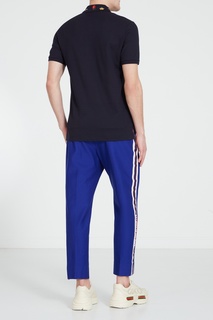 Синие брюки с лампасами Gucci Man