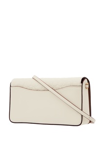 Белый клатч-кроссбоди Dinky с монограммами Coach