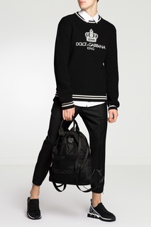 Вязаный джемпер с короной Dolce & Gabbana