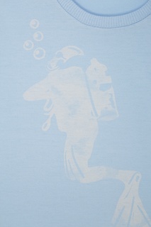 Голубая футболка Il Gufo