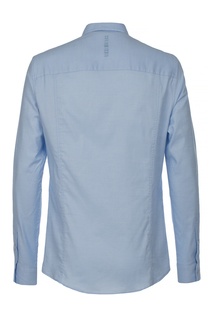 Поплиновая рубашка голубого цвета Dirk Bikkembergs