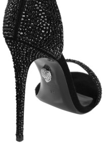 Черные туфли с кристаллами Philipp Plein