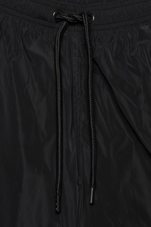 Черные шорты с серебристой отделкой Marcelo Burlon County Of Milan