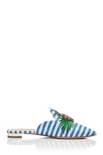 Мюли Pineapple в полоску Aquazzura