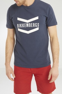 Синяя футболка из хлопка Dirk Bikkembergs