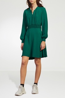 Зеленое платье в горошек Sandro