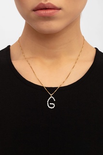 Золотистое колье с буквой G Ringstone