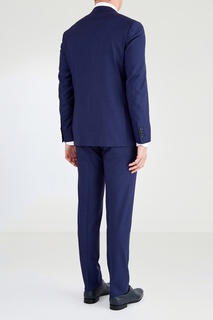 Синий брючный костюм Canali
