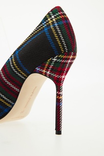 Туфли BB в клетку Manolo Blahnik