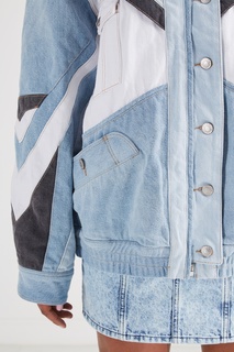 Комбинированная джинсовая куртка Isabel Marant