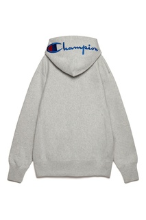 Серое худи с логотипом Champion